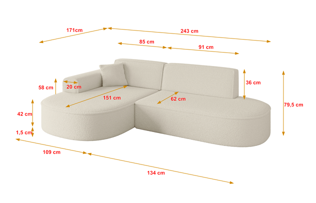 Ecksofa MARI-L1 - 4