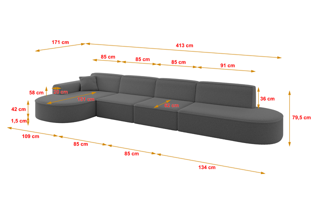 Ecksofa MARI-L3 - 4