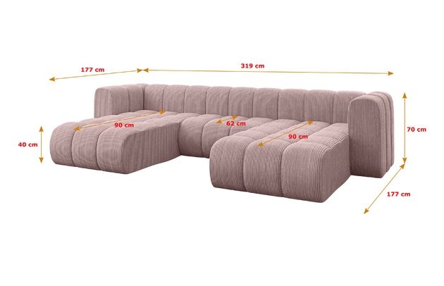 Wohnlandschaft Joren-U1 - 5