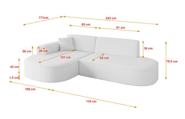 Ecksofa MARI-L1 - 4