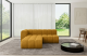 Bezug: Cord, Farbe: Senfgelb - Poso 42, Stellvariante: Ottomane Links, Stoffbeschreibung: POSO ist ein angenehm anzufühlender Velours mit Kordstruktur (35000 MartindaleZyklen) und leicht zu reinigender Möbellstoff, lichtecht (5) und pillingarm (5), Gewicht 380 g/m2 ±5%, Materialzusammensetzung: 90% Polyseter, 10% Nylon, Pilling Resistenz: 5, Abriebfestigkeit: 5, Scheuerbeständigkeit: 30000 Martindale-Zyklen, Zimmer: Wohnzimmer, Tiefe: 177 cm, Breite: 205 cm, Höhe: 70 cm, Anzahl der Sitzflächen: 4, Sitzfüllung: Wellenfeder, Art der Rückenkissen: Rückenlehne - feste, Breite der Ottomane: 87 cm, Tiefe der Ottomane: 90 cm, Tiefe der Sitzfläche: 62 cm, Sitzhöhe: 40 cm, Schlaffunktion: Ohne Schlaffunktion - 1