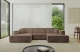 Bezug: Samt, Farbe: Braun - Dream Velvet 202.37, Stellvariante: U-Form, Stoffbeschreibung: Polsterstoff Dream Velvet: Wasserabweisender und leicht zu reinigender Möbelstoff, scheuerfest (30.000 Martindale-Zyklen) lichtecht (6) und pillingarm (4-5), aus 100 % PES, Gewicht 360 g/m2 ±5 %, Materialzusammensetzung: 100% Polyseter, Pilling Resistenz: 4.maj, Abriebfestigkeit: 5, Scheuerbeständigkeit: 30000 Martindale-Zyklen, Ausstattung: Kissen, Zimmer: Wohnzimmer, Tiefe: 165 cm, Breite: 301 cm, Höhe: 80 cm, Anzahl der Sitzflächen: 4, Sitzfüllung: Wellenfeder + T30-Schaum, Art der Rückenkissen: Rückenlehne - feste, Annzahl der Sitzkissen: 3, Anzahl der Zierkissen: 2, Breite der Armlehnen: 25 cm, Höhe der Armlehnen: 58 cm, Breite der Ottomane: 108 cm, Tiefe der Ottomane: 143 cm, Tiefe der Sitzfläche: 62 cm, Sitzhöhe: 44 cm, Schlaffunktion: Ohne Schlaffunktion - 1