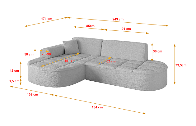 Ecksofa TARO-L1 - 4