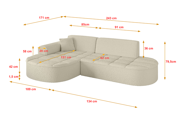 Ecksofa TARO-L1 - 4