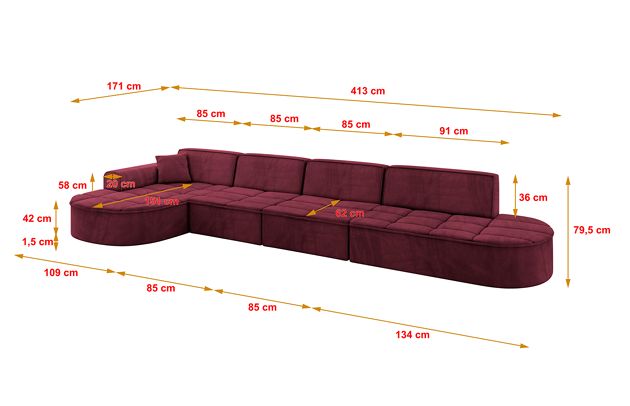 Ecksofa TARO-L3 - 4