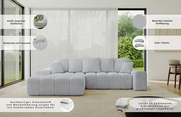 Ecksofa ENSI-L - 8
