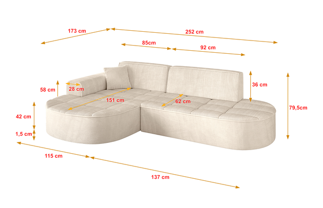 Ecksofa LIVO-L1 - 4