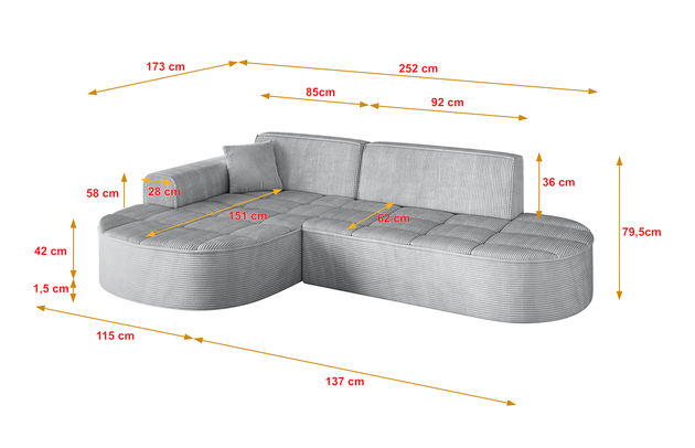 Ecksofa LIVO-L1 - 4