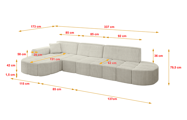 Ecksofa LIVO-L2 - 4
