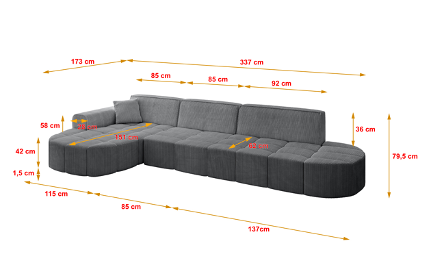 Ecksofa LIVO-L2 - 4