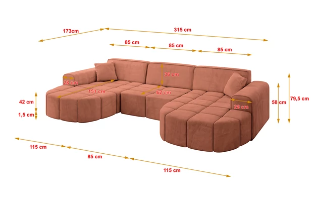 Wohnlandschaft LIVO-U1 - 4