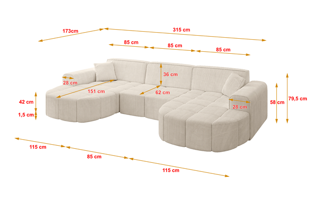 Wohnlandschaft LIVO-U1 - 4