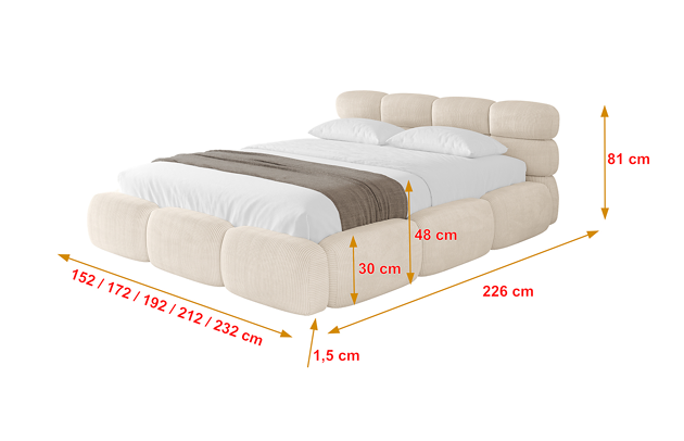 Polsterbett NOMA-v1 - 4
