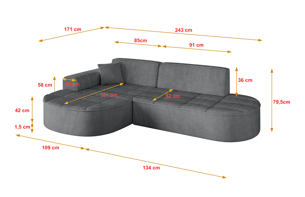 Ecksofa TARO-L1 - 4