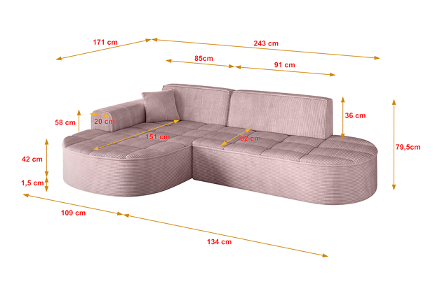 Ecksofa TARO-L1 - 4