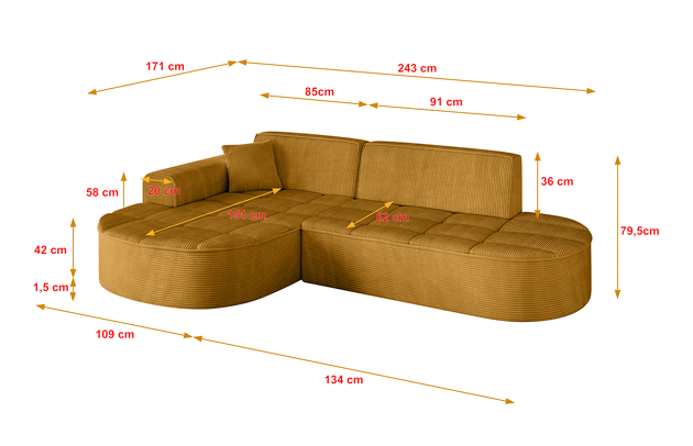 Ecksofa TARO-L1 - 4