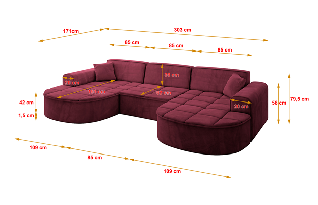 Ecksofa TARO-U1 - 4