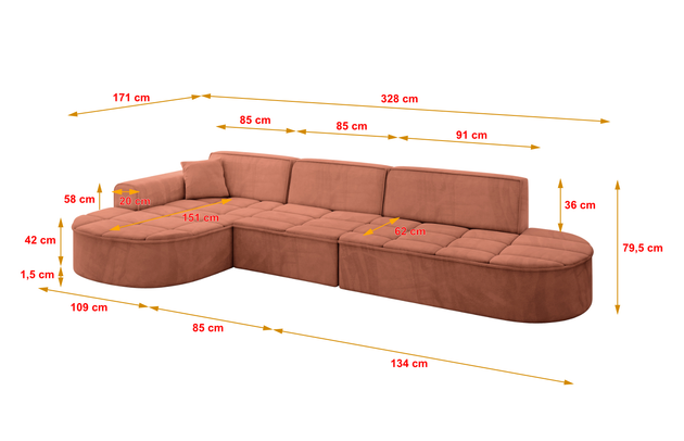 Ecksofa TARO-L2 - 4