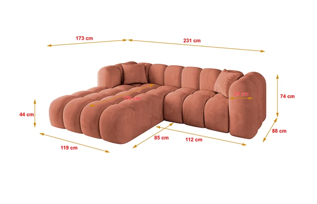Ecksofa OLEA-L1 - 5