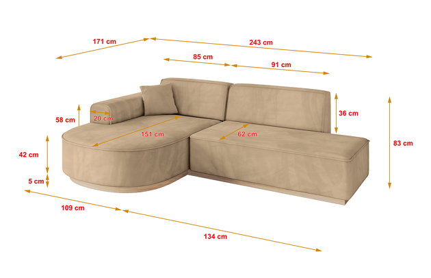 Ecksofa ARRIO-L1 - 4
