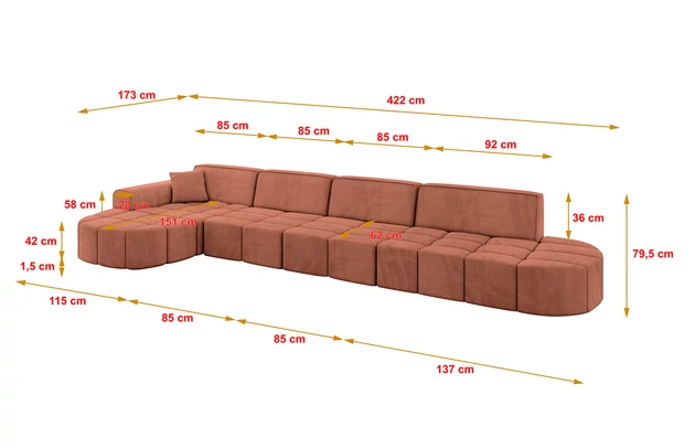 Ecksofa LIVO-L3 - 4