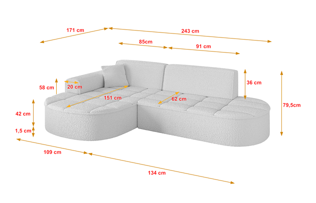 Ecksofa TARO-L1 - 4