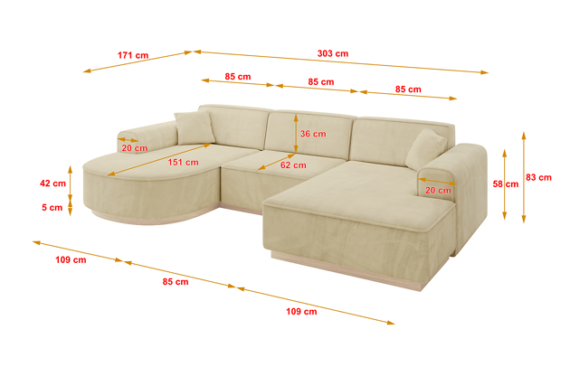 Wohnlandschaft ARRIO-U1 - 4