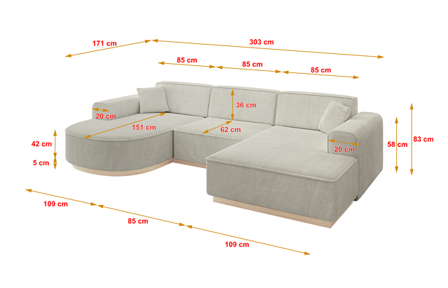 Wohnlandschaft ARRIO-U1 - 4