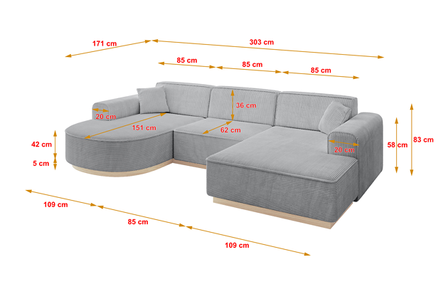 Wohnlandschaft ARRIO-U1 - 4