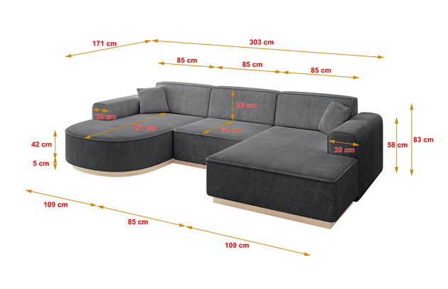 Wohnlandschaft ARRIO-U1 - 4