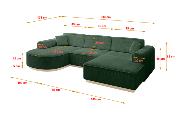 Wohnlandschaft ARRIO-U1 - 4