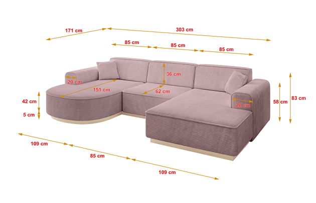 Wohnlandschaft ARRIO-U1 - 4