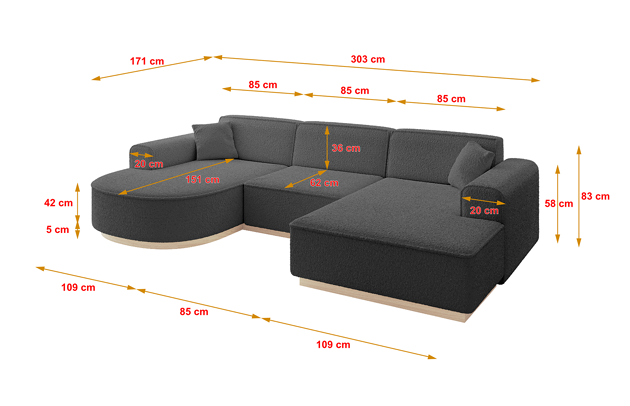 Wohnlandschaft ARRIO-U1 - 4