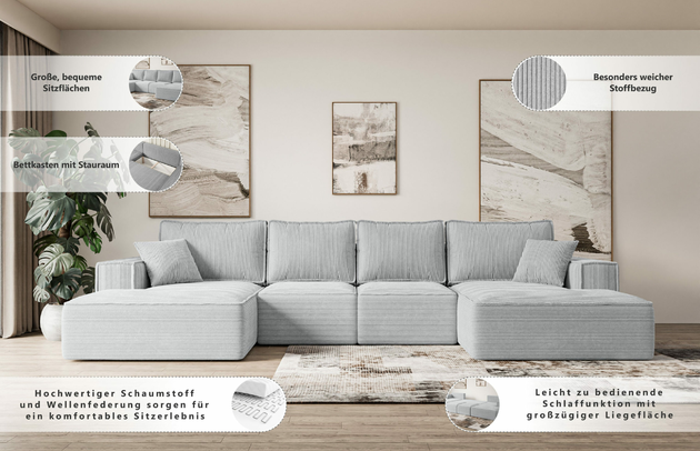 Wohnlandschaft SERRA-U - 8