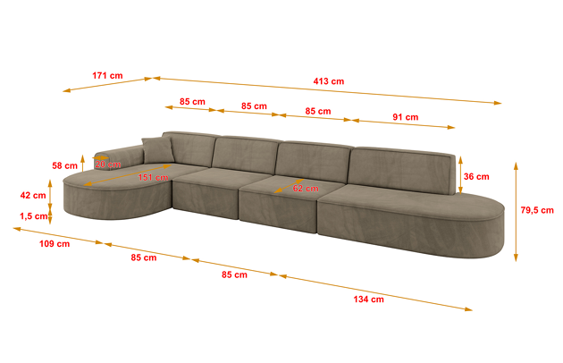 Ecksofa MARI-L3 - 4