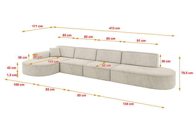 Ecksofa MARI-L3 - 4