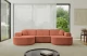 Bezug: Samt, Farbe: Apricot - Dream Velvet 202.07, Stellvariante: U-Form, Stoffbeschreibung: Polsterstoff Dream Velvet: Wasserabweisender und leicht zu reinigender Möbelstoff, scheuerfest (30.000 Martindale-Zyklen) lichtecht (6) und pillingarm (4-5), aus 100 % PES, Gewicht 360 g/m2 ±5 %, Materialzusammensetzung: 100% Polyseter, Pilling Resistenz: 4-5, Abriebfestigkeit: 5, Scheuerbeständigkeit: 30000 Martindale-Zyklen, Ausstattung: Kissen, Zimmer: Wohnzimmer, Tiefe: 171 cm, Breite: 303 cm, Höhe: 83 cm, Anzahl der Sitzflächen: 4, Sitzfüllung: Wellenfeder + HR35 und T30-Schaum, Art der Rückenkissen: Rückenlehne - feste, Annzahl der Sitzkissen: 3, Anzahl der Zierkissen: 2, Breite der Armlehnen: 20 cm, Höhe der Armlehnen: 58 cm, Breite der Ottomane: 109 cm, Tiefe der Ottomane: 151 cm, Tiefe der Sitzfläche: 62 cm, Sitzhöhe: 47 cm, Schlaffunktion: Ohne Schlaffunktion, Länge der Schlaffläche: Nicht zutreffend, Breite der Schlaffläche: Nicht zutreffend, Liegehöhe: Nicht zutreffend - 1