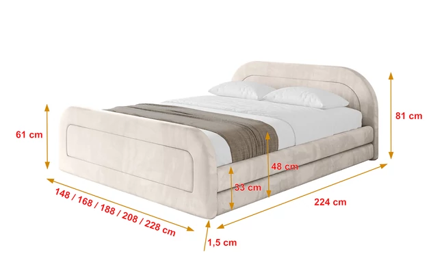 Polsterbett LERIS-Z-v1 - 4