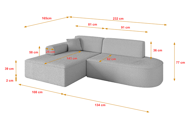 Ecksofa IREA-L1-v3 - 4