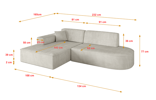 Ecksofa IREA-L1-v4 - 4