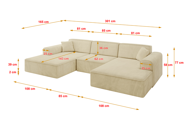 Wohnlandschaft IREA-U1-v3 - 4