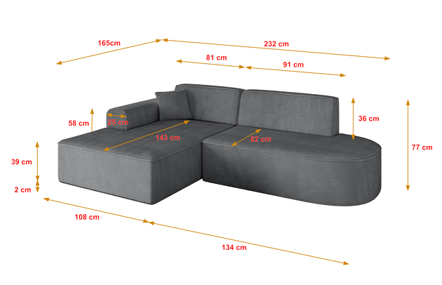Ecksofa IREA-L1-v3 - 4