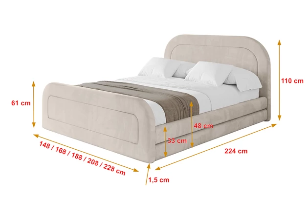 Polsterbett LERIS-Z - 4