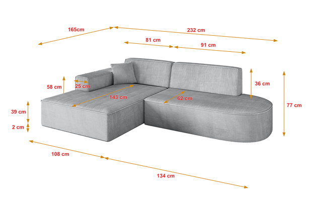 Ecksofa IREA-L1-v4 - 4