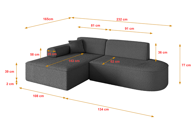 Ecksofa IREA-L1-v3 - 4