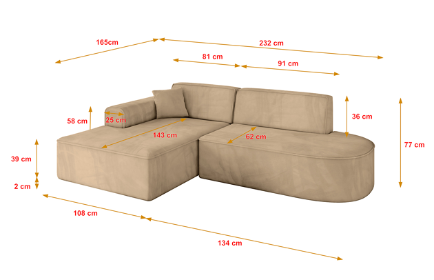 Ecksofa IREA-L1-v3 - 4