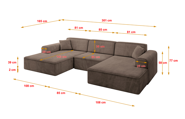 Wohnlandschaft IREA-U1-v3 - 4