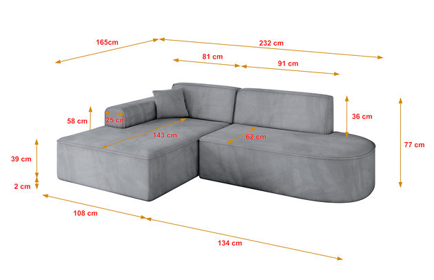 Ecksofa IREA-L1-v3 - 4