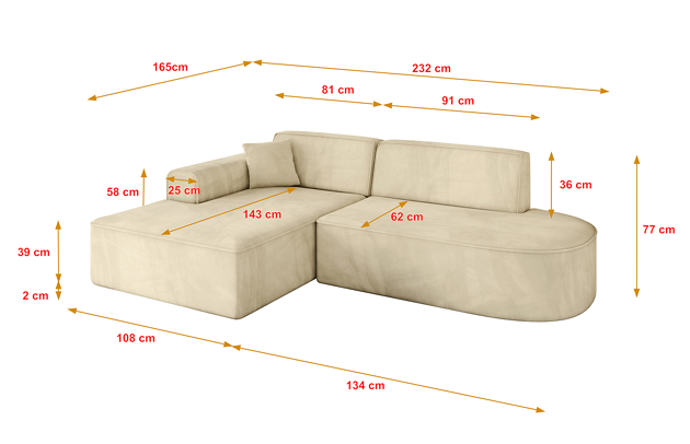 Ecksofa IREA-L1-v3 - 4