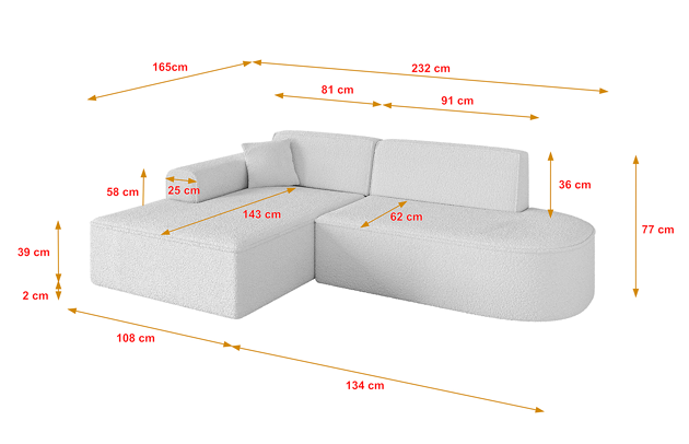 Ecksofa IREA-L1-v3 - 4